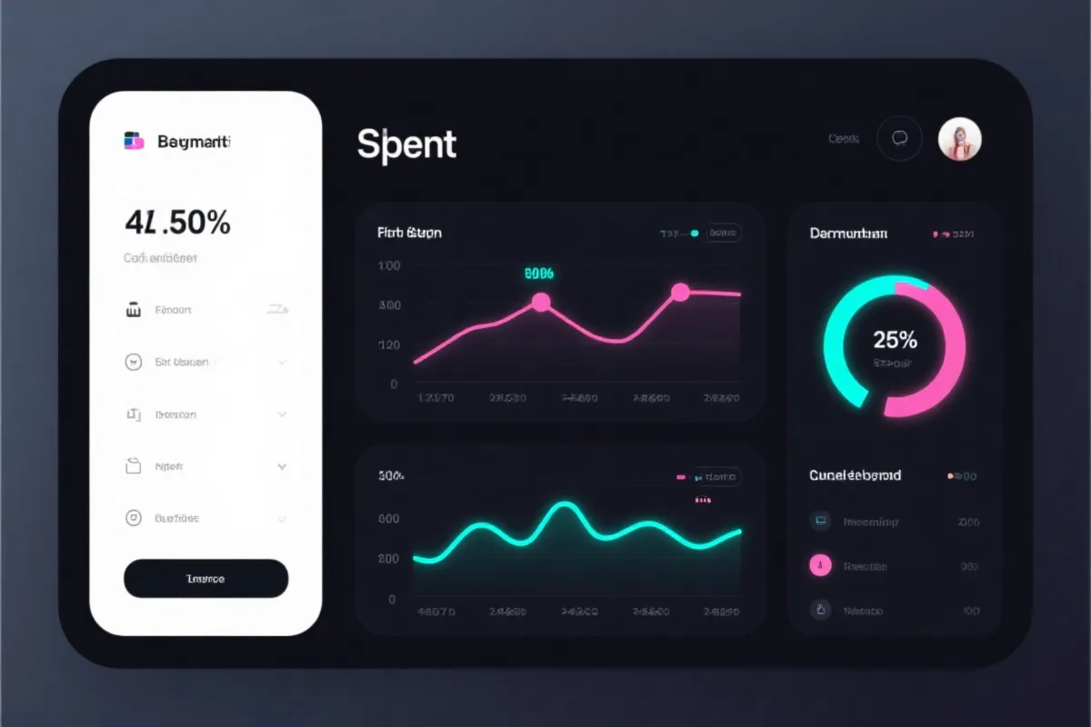 数据面板与走势图示意图